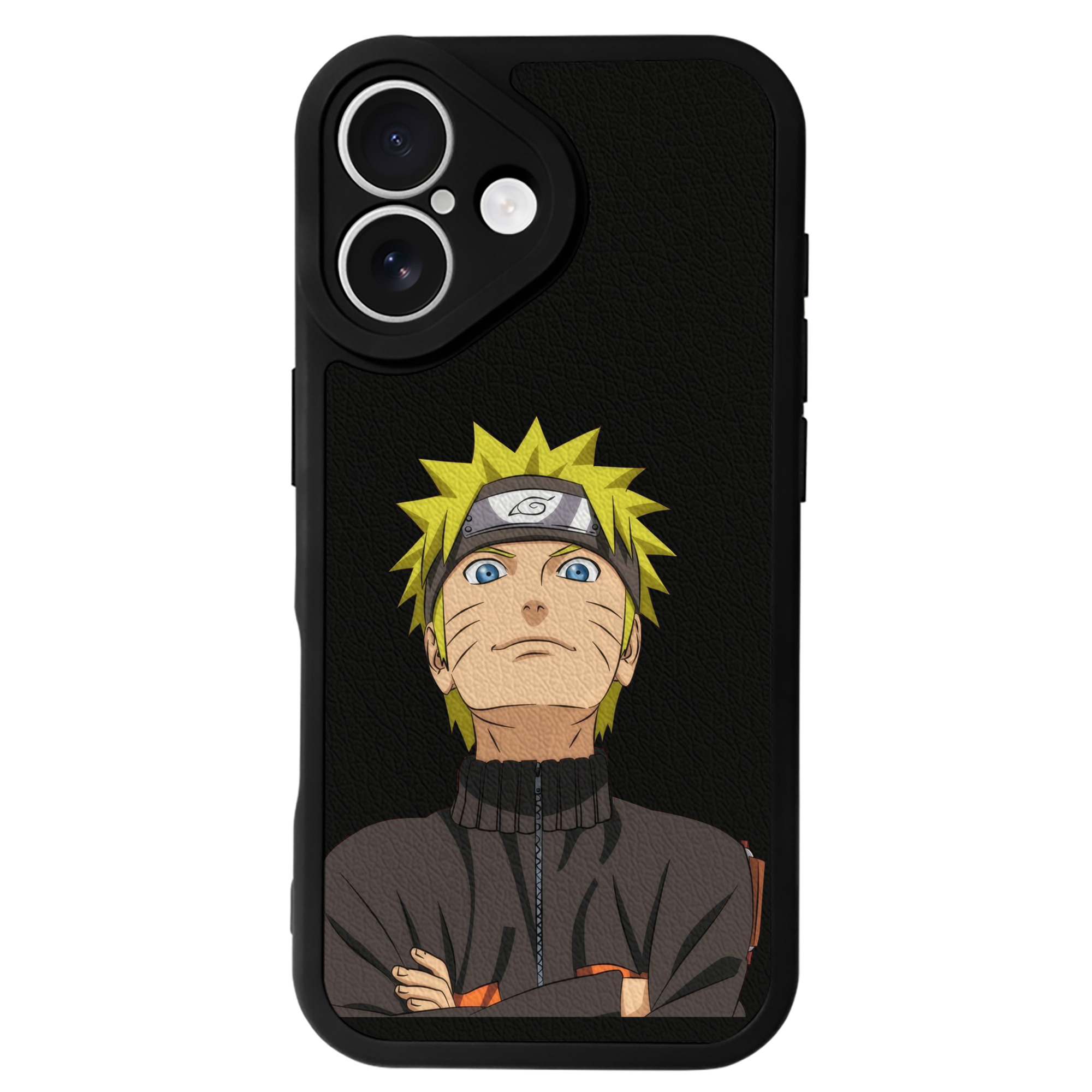 （画像用） NARUTO -ナルト- うずまき ナルト Uzumaki Naruto 【iPhone 16シリーズ対応】シリコンスマホケース（レザー調） 材質：シリコン